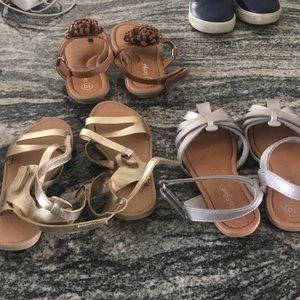Size 10 girls lot sandals